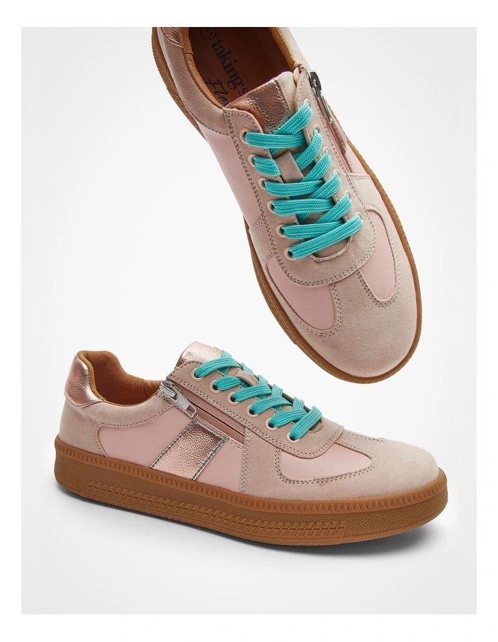 Aurora Zip Sneaker in Blush image 5