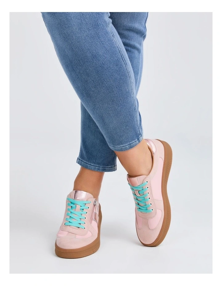 Aurora Zip Sneaker in Blush image 6