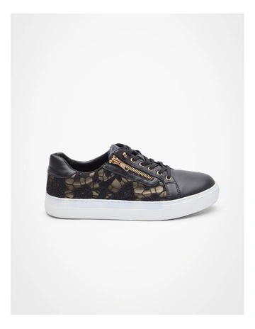 Delicate Lace Sneaker Black