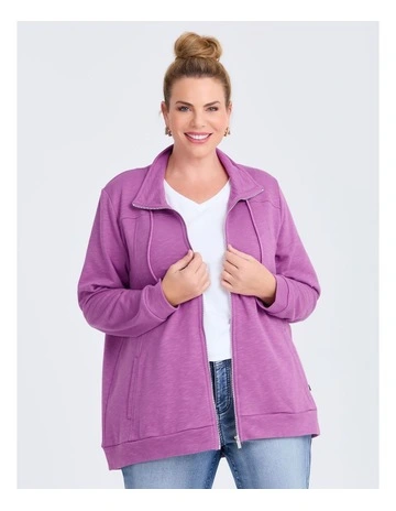Funnel Neck Active Jacket Orchid
