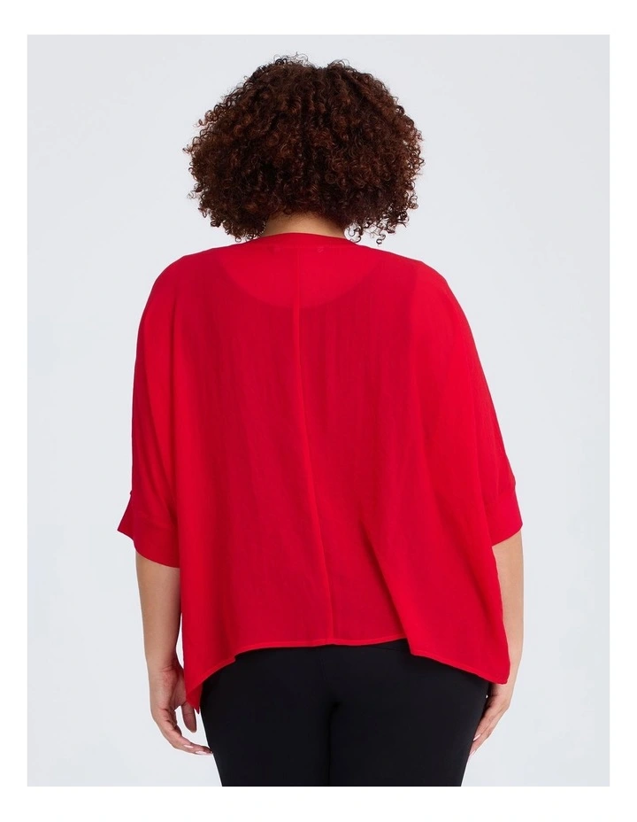 Chiffon Arlie Layering Top Red image 2