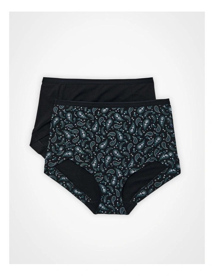 2Pk Bamboo Paisley Briefs Paisley Print image 1
