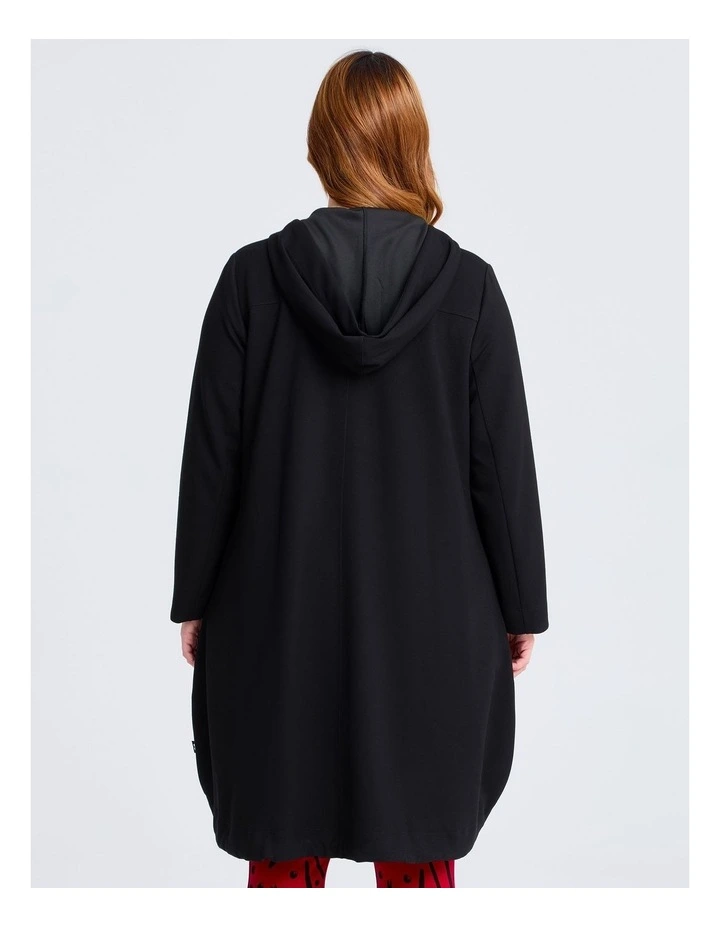 Natural Willow Zip Cardigan Black image 2