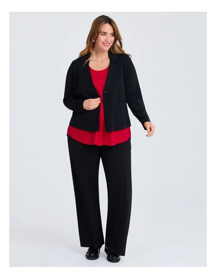 Milano Knit Natural Jacket Black image 4
