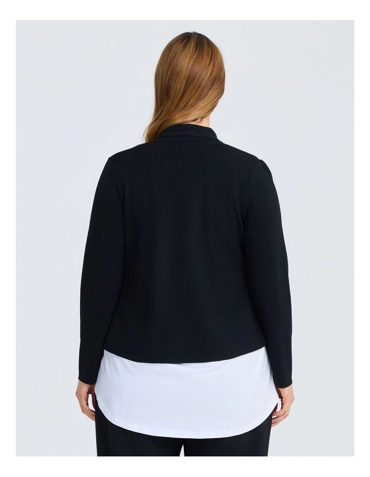 Urban Milano Natural Cardigan Black image 2