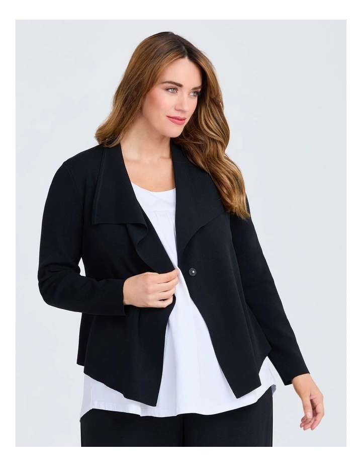 Urban Milano Natural Cardigan Black image 3