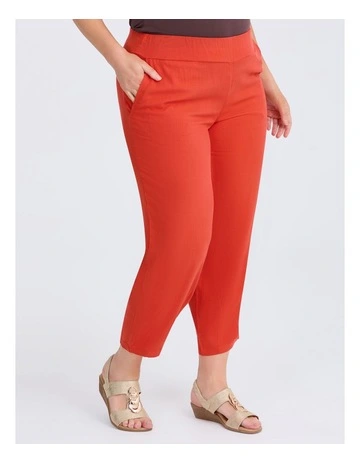Lantern Natural Pant in Spicy Orange