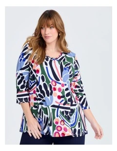 Natural Brittany Top Print
