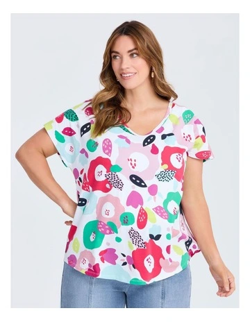 Cotton Sorbet Floral T-shirt Print
