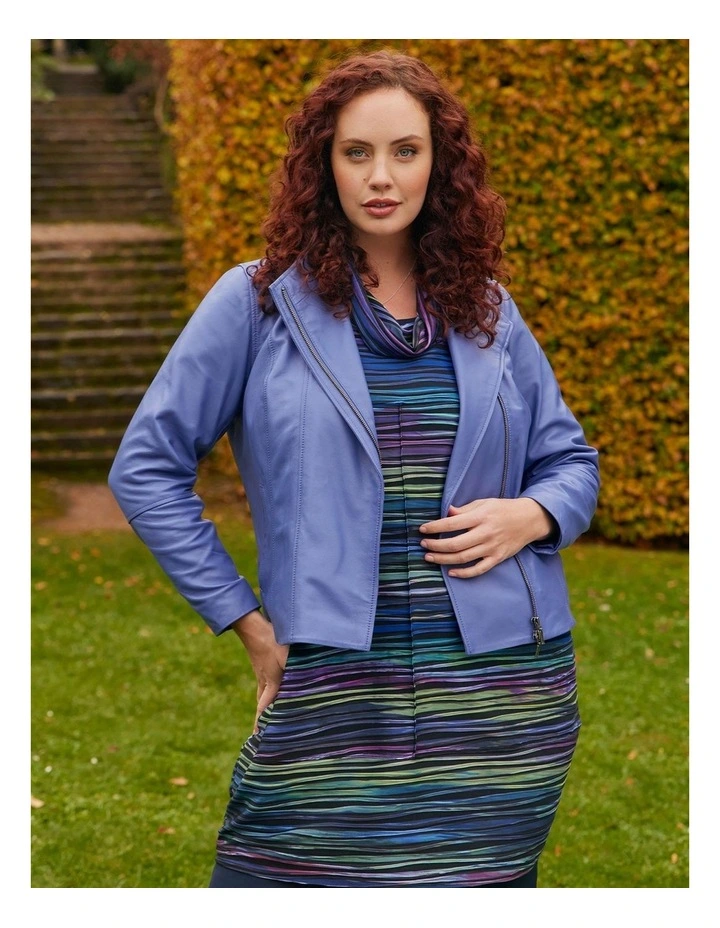 Blue Reflections Sleeveless Tunic in Multi image 6
