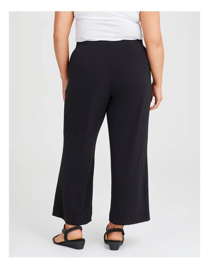 Petite Audrey Wide Leg Pant in Black image 2