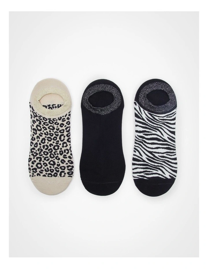Bamboo Animal Ankle Socks 3 Pack in Multi image 6