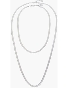 Premium Snake Chain Necklace in Silver