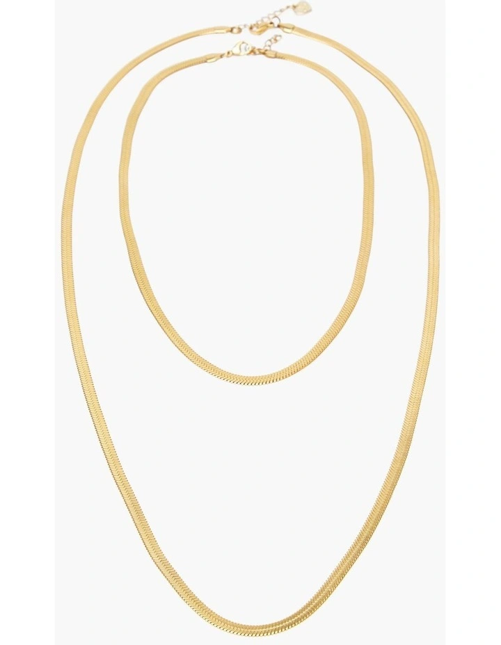 Premium Snake Chain Necklace Gold image 1