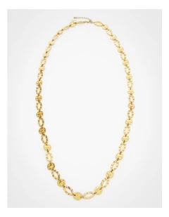 Premium Chain Detail Necklace Gold