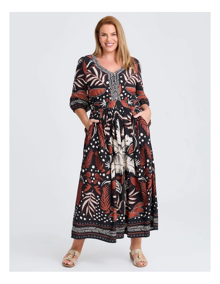 Natural Palmy Days Maxi Dress Print image 1