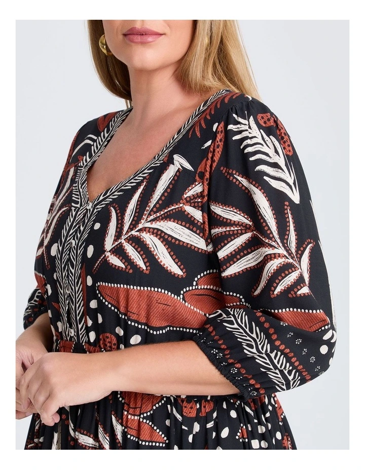 Natural Palmy Days Maxi Dress Print image 3