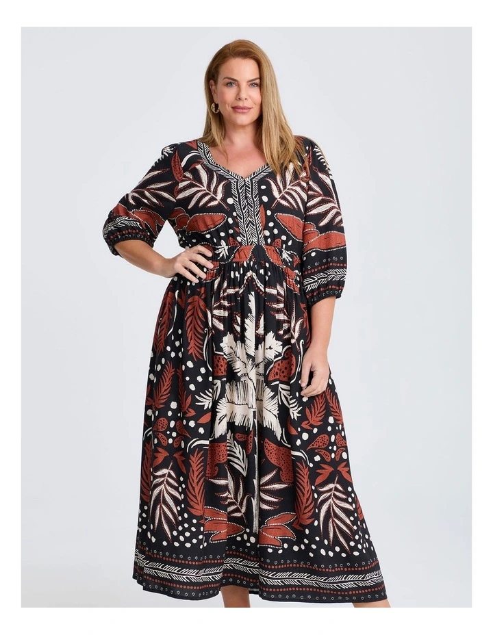 Natural Palmy Days Maxi Dress Print image 4