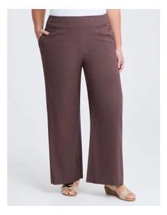 Natural Kaia Wide Leg Pant Espresso
