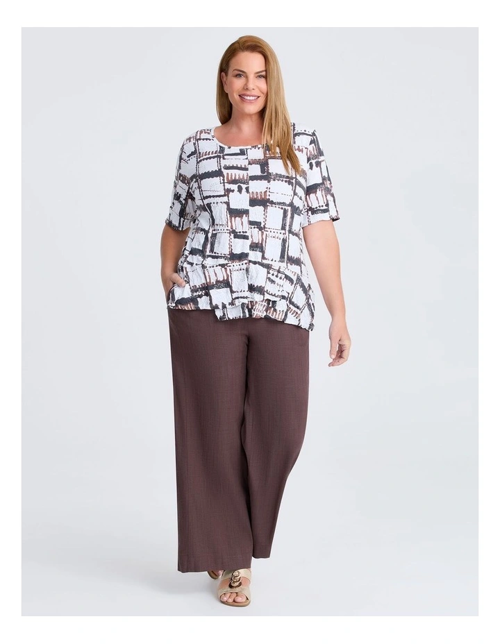 Natural Kaia Wide Leg Pant Espresso image 3