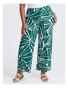 Linen Blend Trinity Pant in Multi