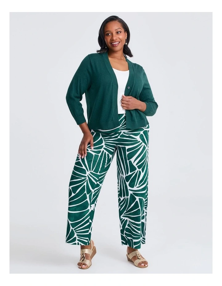 Linen Blend Trinity Pant in Multi image 4