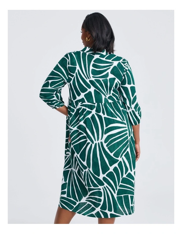 Linen Blend Trinity Shirt in Print image 2