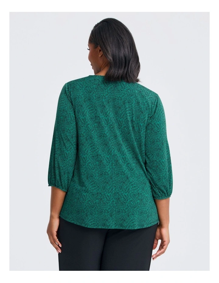 Monotone Linden Top in Print image 2