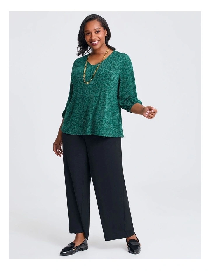 Monotone Linden Top in Print image 3