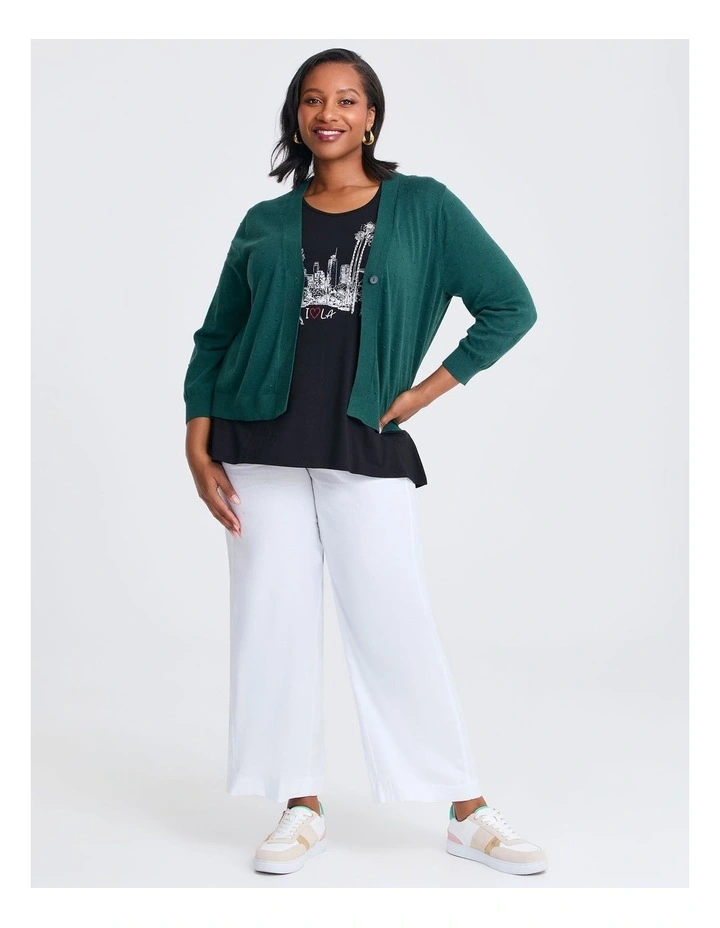 Natural Daytime Glam Top in Black image 4