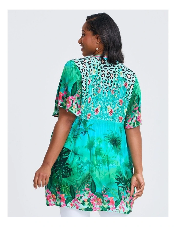 Natural Palm Cove Tunic in Print image 2