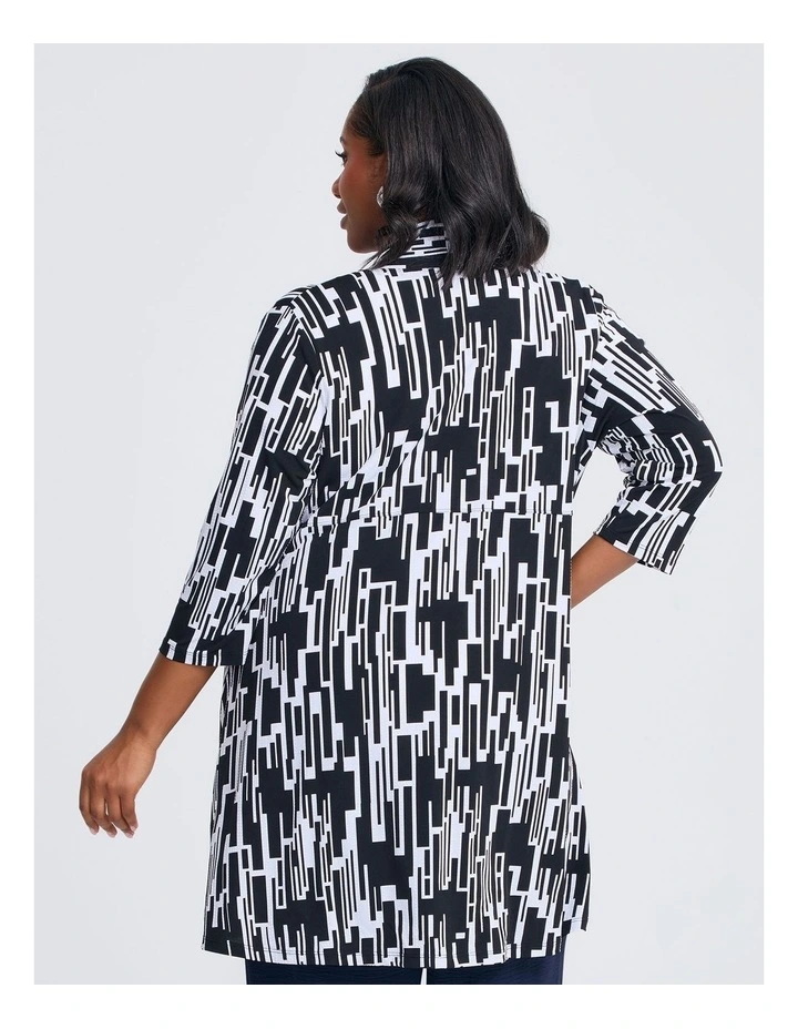 Lexie Longline Cardigan in Black image 2