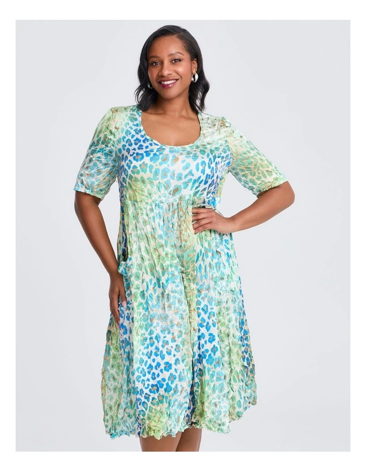 Richmond Patch Pocket Midi Dress in Multi image 3