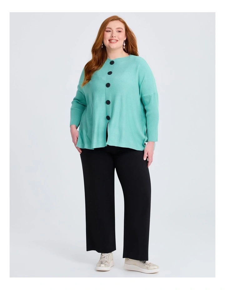 Batwing Natural Jumper in Seafoam image 5