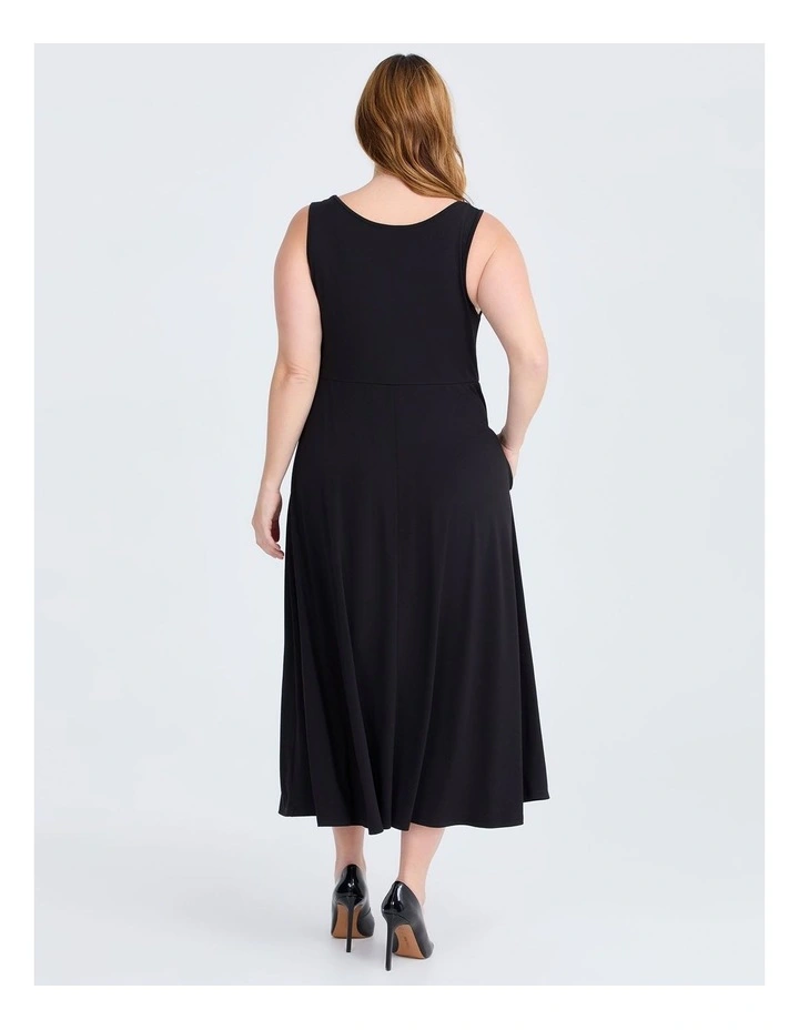 Luxe Lace Midi Dress Black image 6