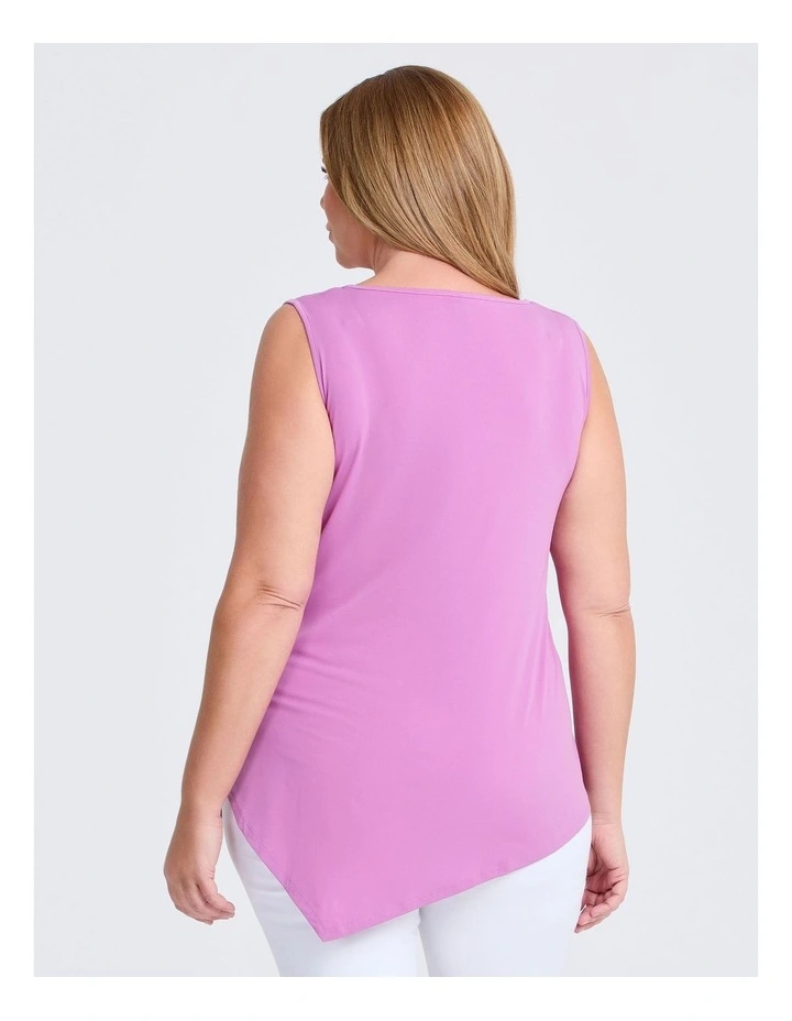 Luna Mix Media Tank in Dusty Lilac image 2
