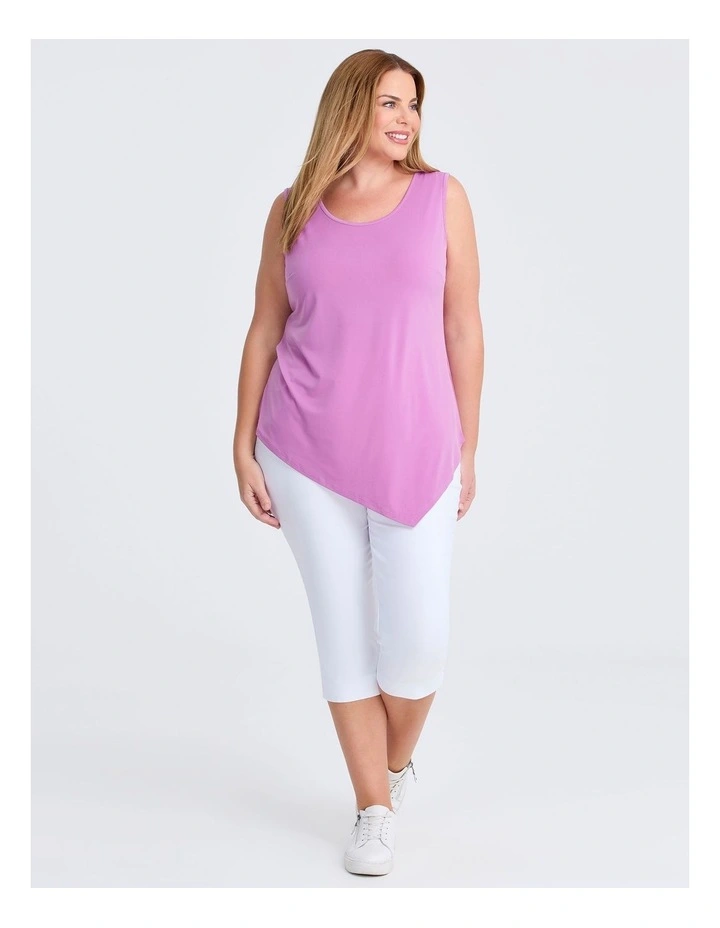 Luna Mix Media Tank in Dusty Lilac image 3