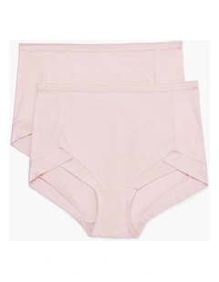 Bamboo Everyday Briefs 2 Pack in Dusty Rose
