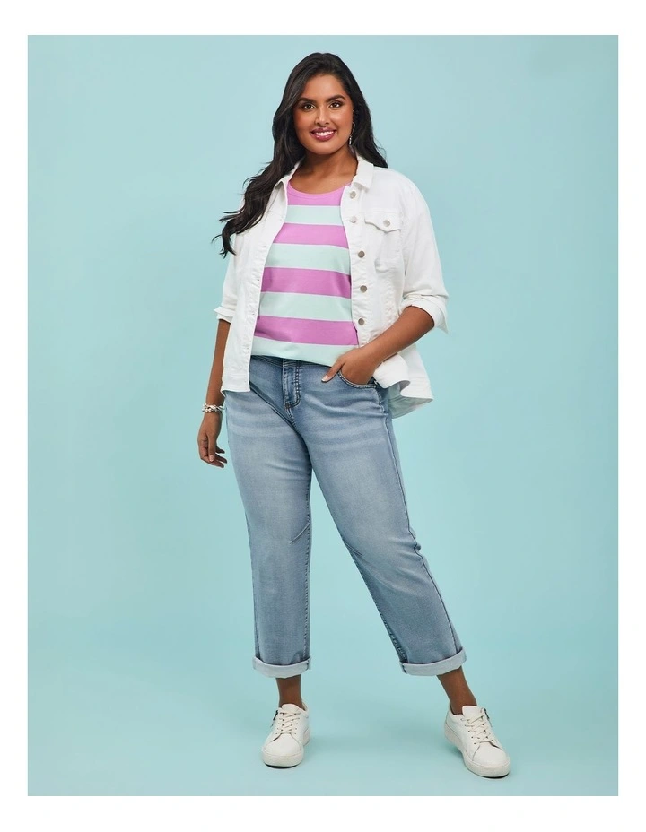 The Easy Fit Denim Jean Light Blue Denim image 3