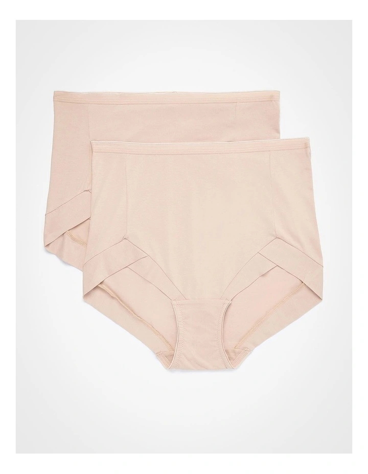 Bamboo Everyday Briefs 2 Pack in Nude image 1