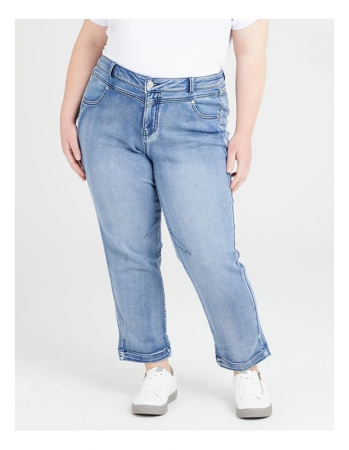 Petite Easy Fit Jeans in Eden Blue Denim image 1