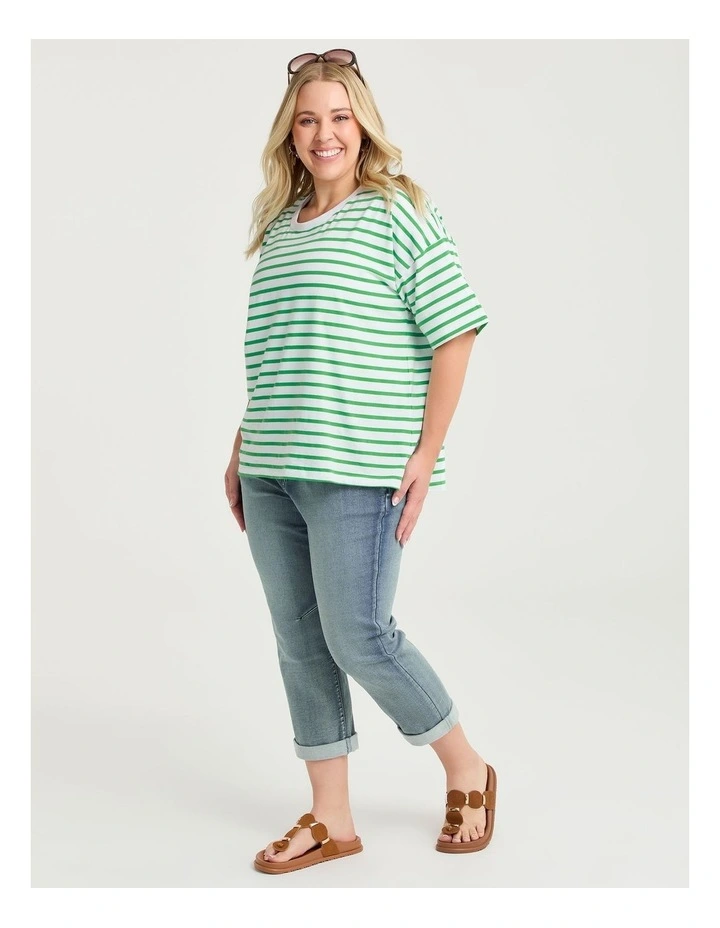 Petite Easy Fit Jeans in Eden Blue Denim image 1