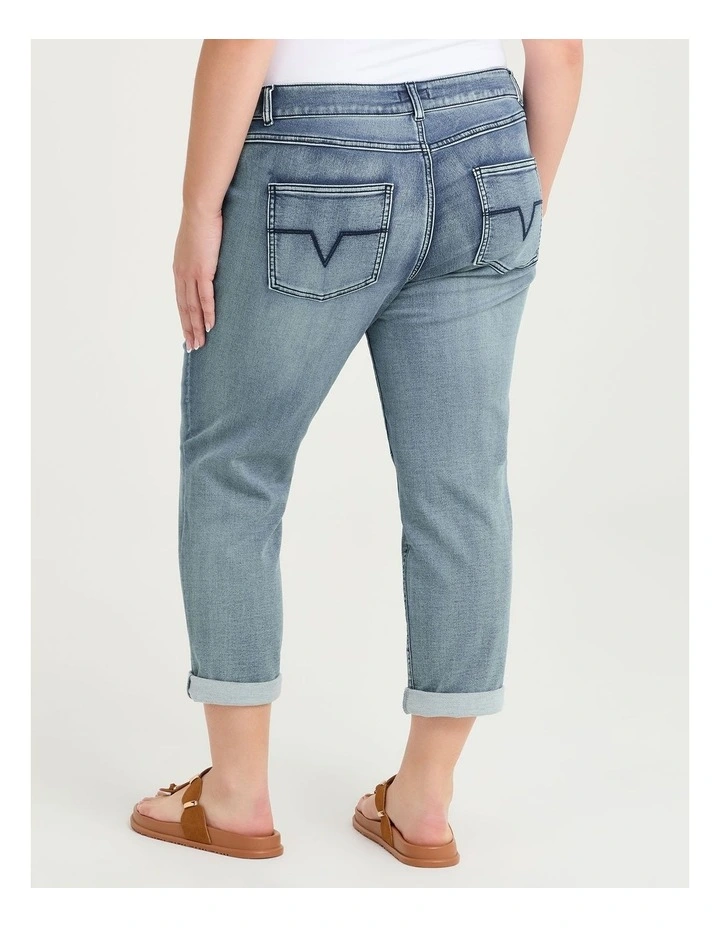 Petite Easy Fit Jeans in Eden Blue Denim image 2