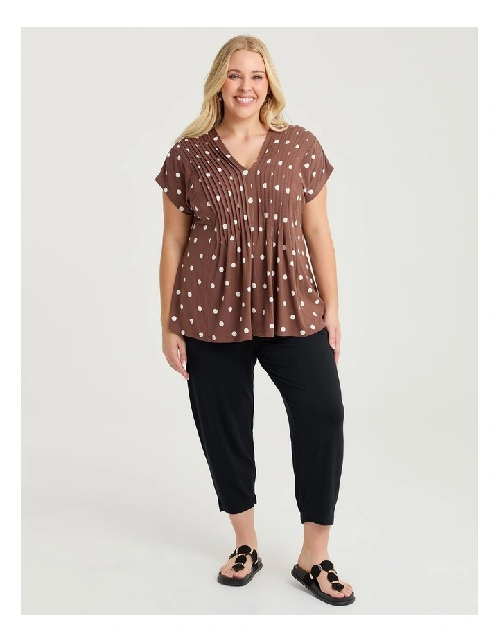 Petite Bamboo Lounge Pant in Black image 1