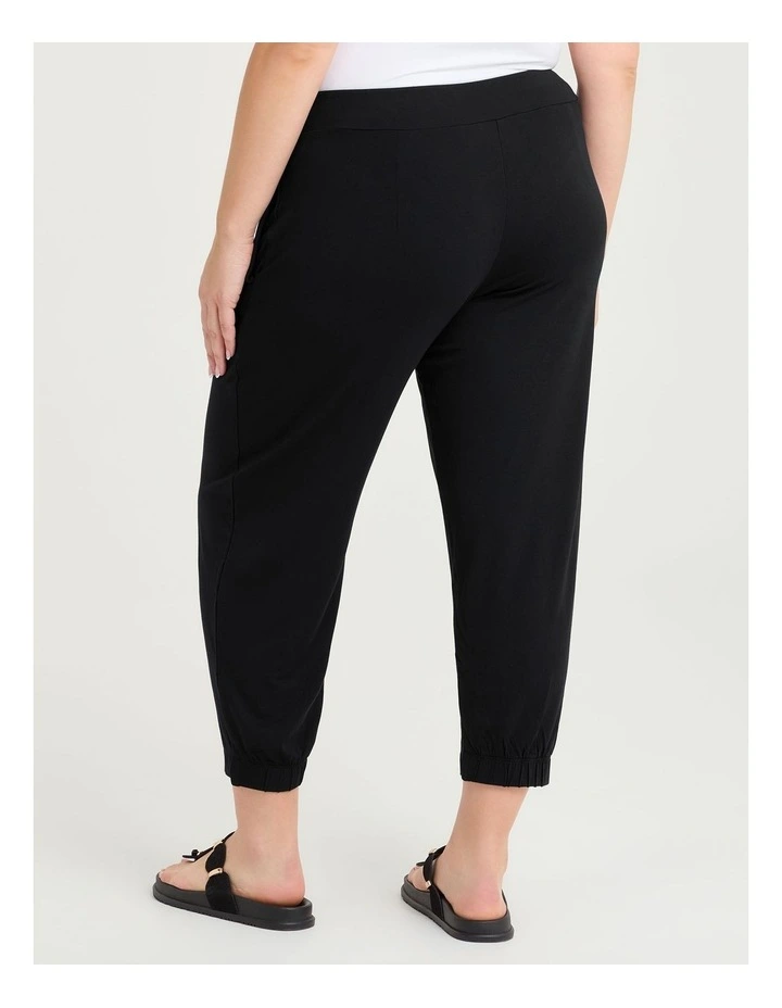 Petite Bamboo Lounge Pant in Black image 2
