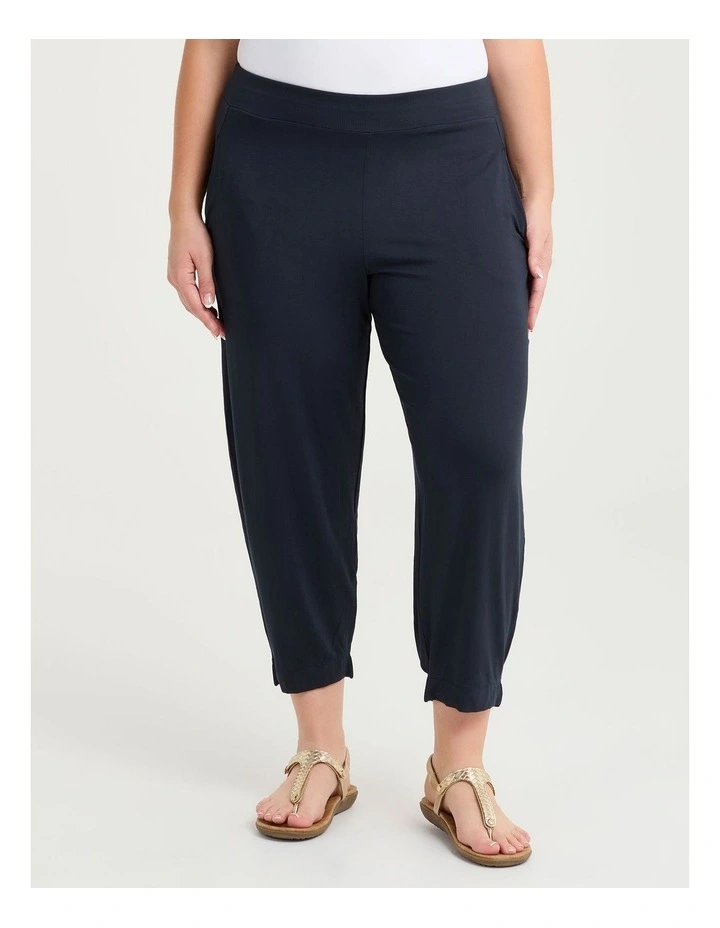 Petite Bamboo Lounge Pant in Dark Indigo image 3