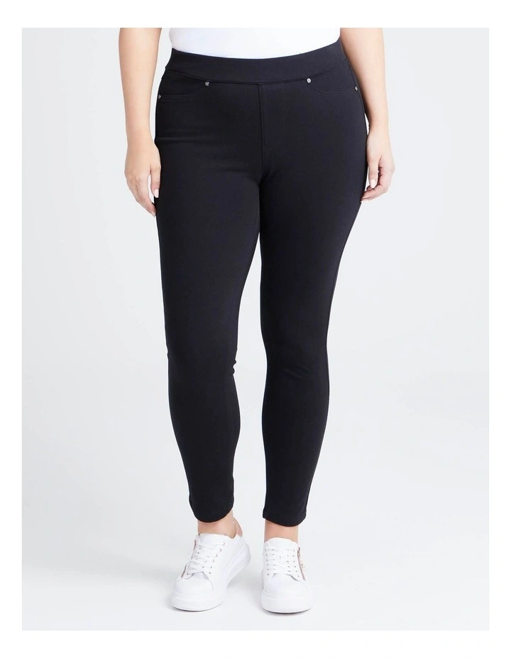 Tall Best Friend Denim Jegging in Black image 1