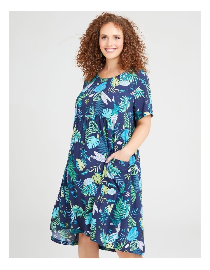 Natural Dark Tropics Dress Print