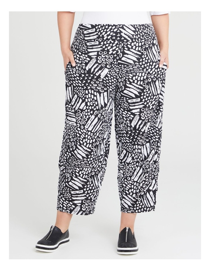Bamboo Monochromatic Crop Pant Print
