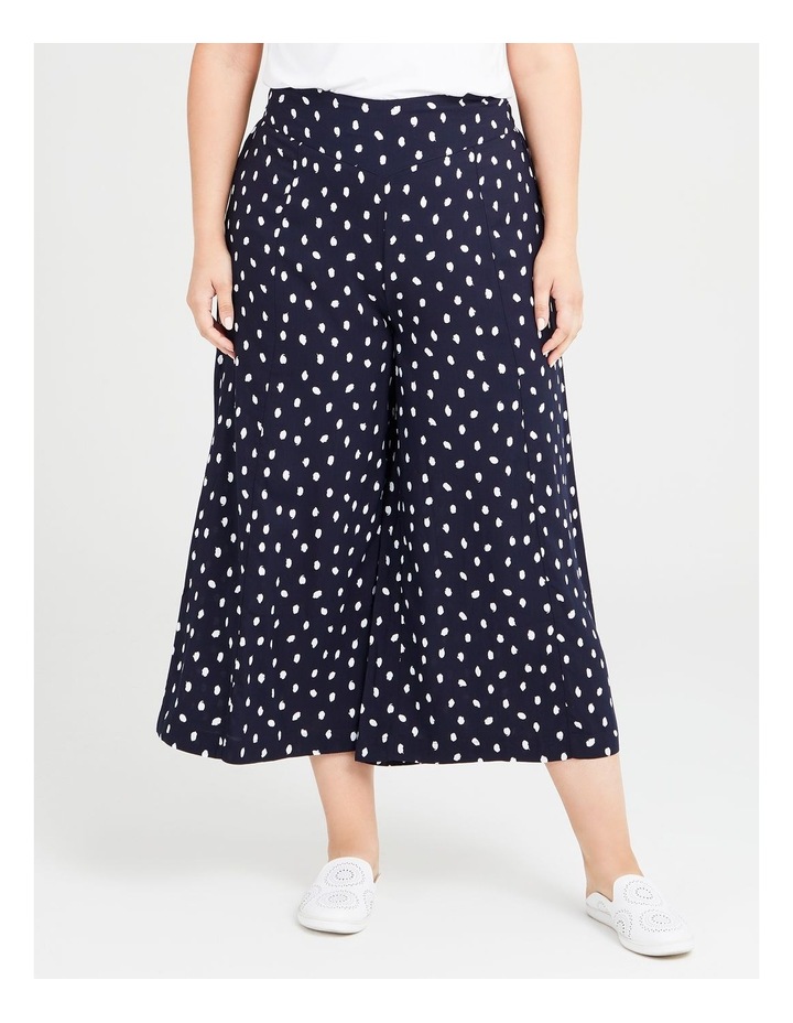 Natural Spot Wide Leg Pant Print
